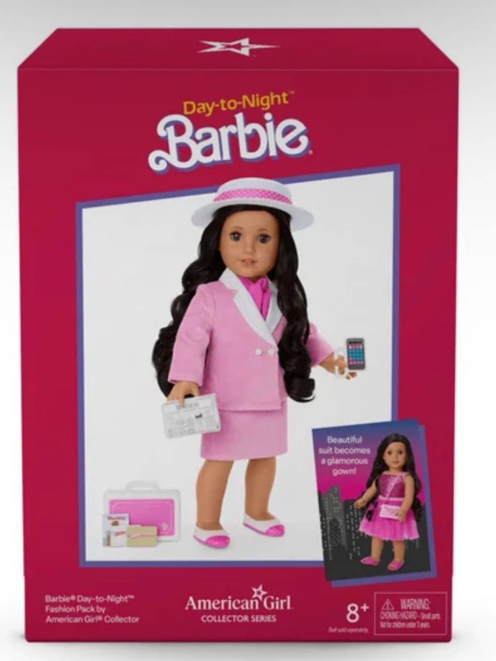 American Girl Barbie Day-to-Night Pink Blazer and Skirt Set